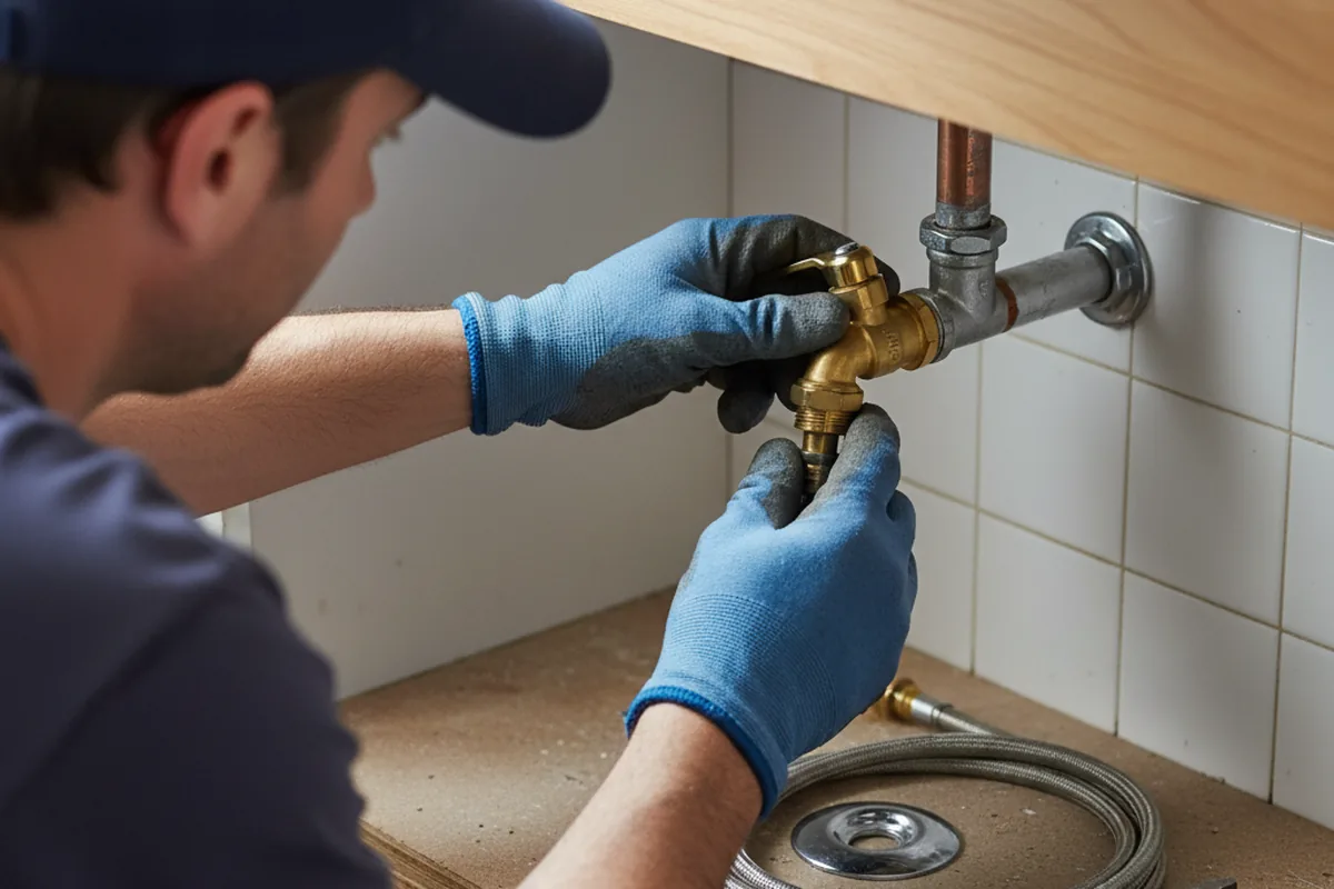 Shutoff valve and fitting work during Well Pump Repair in Oconomowoc